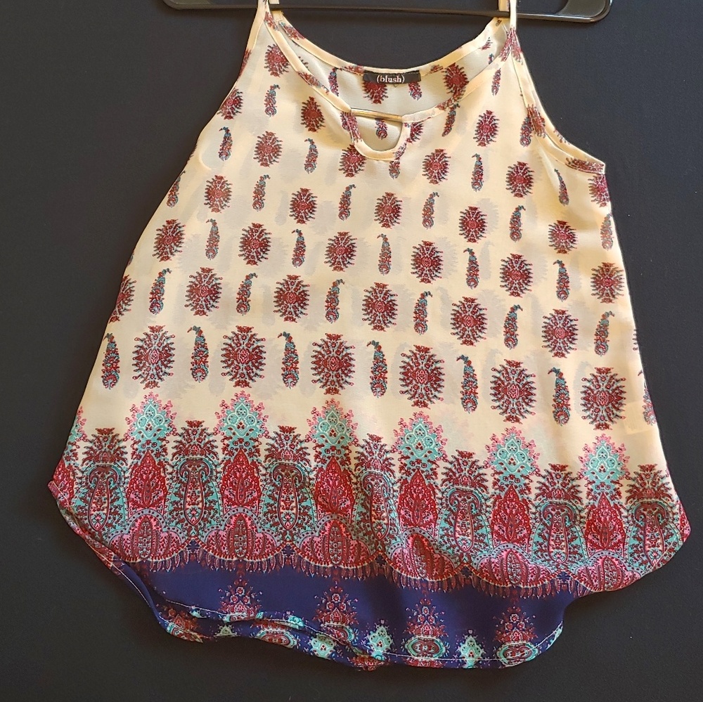 Blush see-through tank